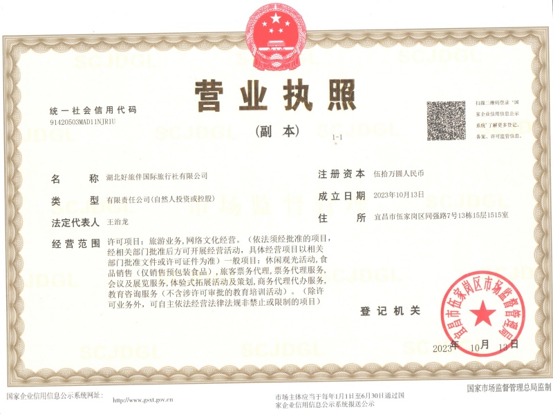 好旅伴國旅營業執照副本_副本